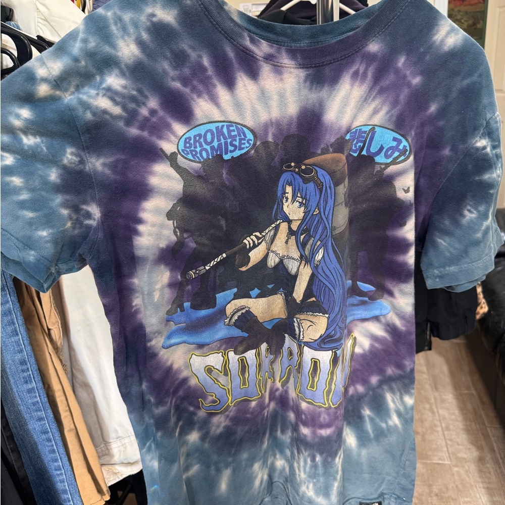 Broken Promises Tie-Dye Graphic Tee - Size L